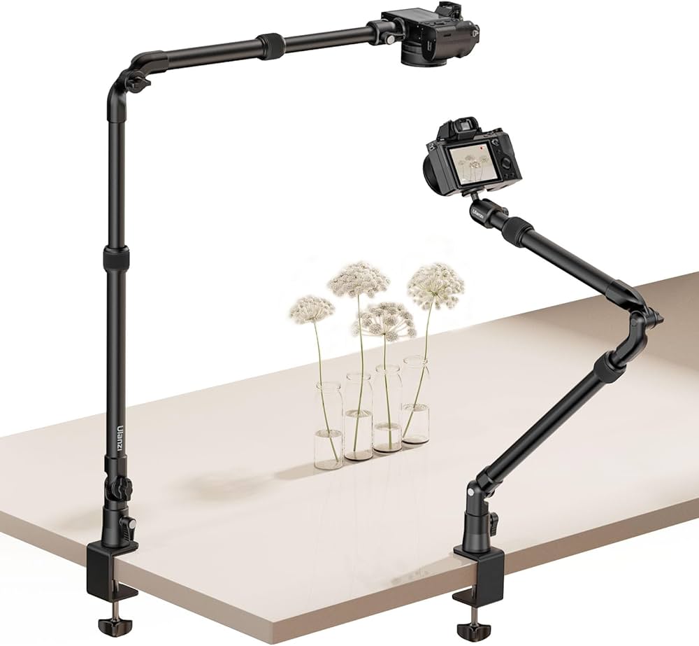 Amazon.co.jp: Ulanzi ZJ02 カメラアーム スタンド 俯瞰撮影 卓上 撮影