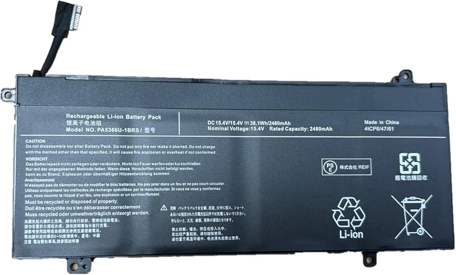 Amazon.co.jp: PA5366U-1BRS 15.4V 2480mAh 38.1Wh 互換 バッテリー