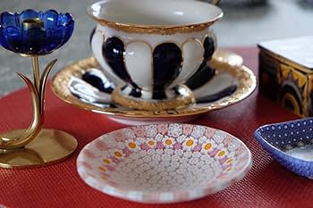 ベネチアンガラス ミルフィオリ プレート 皿 江波冨士子/黒木国昭/藤田