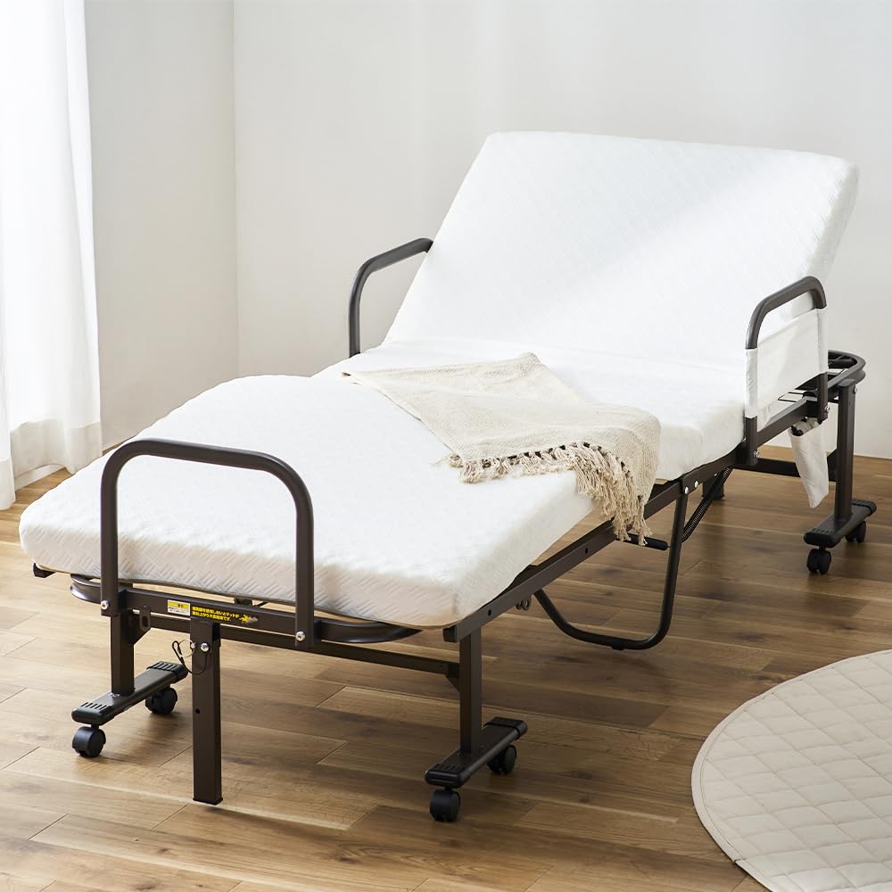 Amazon.co.jp: アイリスオーヤマ 折り畳み電動ベッド 家庭用 介護
