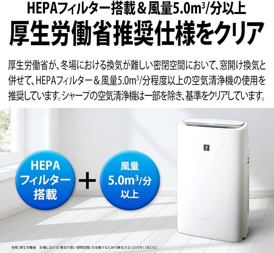 Amazon.co.jp: シャープ 加湿 空気清浄機 KI-PS50-W プラズマ