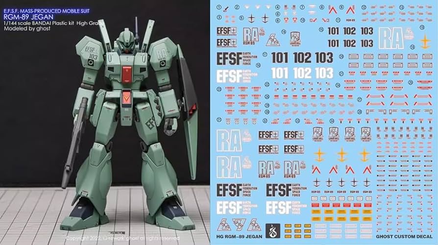 Amazon | ［HG 1：144］RGM-89 ジェガン 用 水転写式デカール - （1