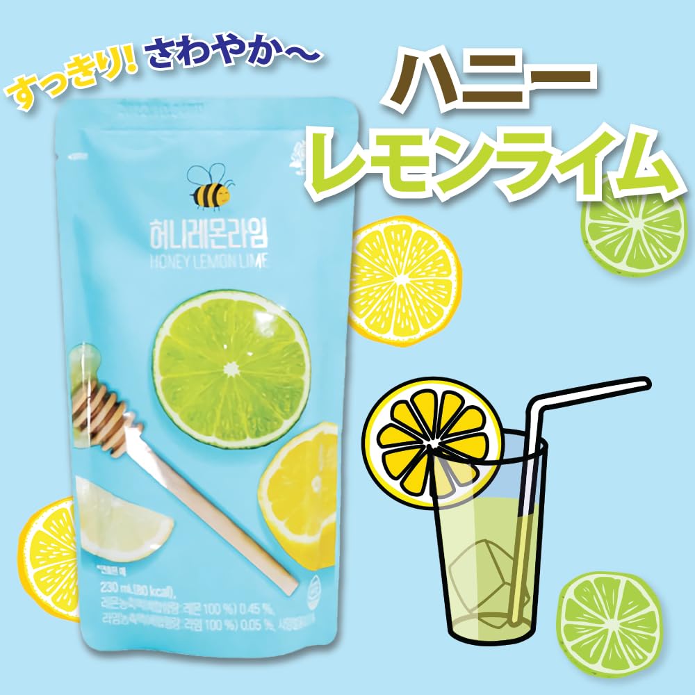 Amazon.co.jp: ハニーレモンライム 230ml 3個セット / 韓国コンビニ