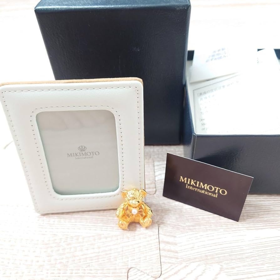 Amazon.co.jp: MIKIMOTO ミキモト フォトフレーム 写真立て 真珠 くま