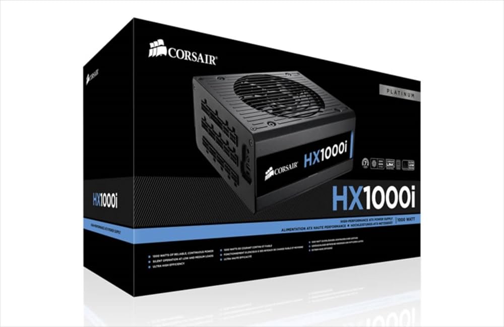 Amazon | Corsair HX1000i 80PLUS PLATINUM 1000W PC 電源ユニット