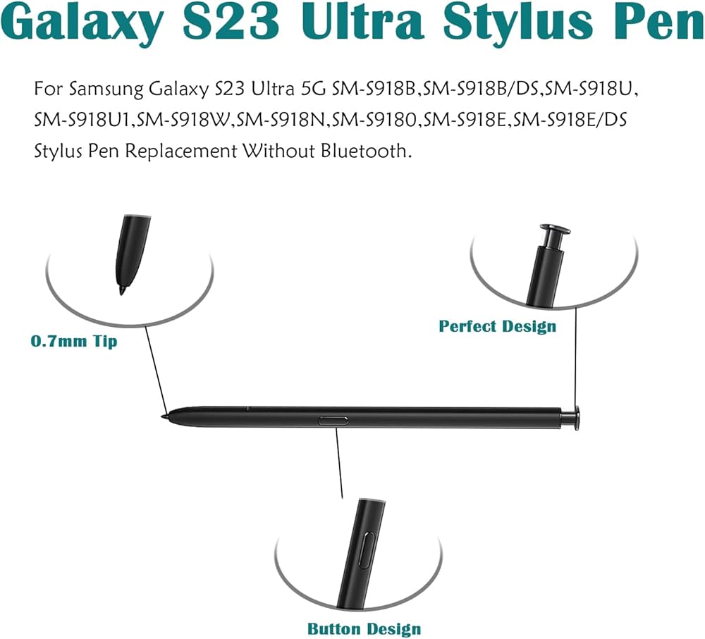 Amazon.com: Galaxy S23 Ultra S Pen Replacement for Samsung Galaxy