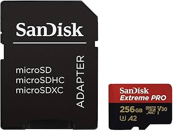 SanDisk microSDXC Extreme PRO 256GB Memory Card with Adapter Works