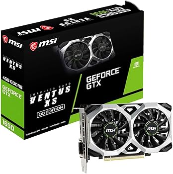 MSI Gaming GeForce GTX 1650 128-Bit HDMI/DP/DVI 4GB GDRR6 HDCP