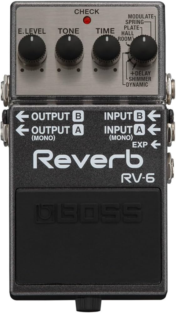 Amazon.com: BOSS RV-6 Reverb Guitar Pedal (RV-6) : Musical Instruments