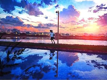 Amazon.co.jp: 真作□mocha 版画 ミクスドメディア 夕凪 直筆サイン