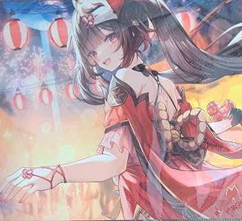 Amazon.co.jp: スターレイル花火 プレイマット お祭 可愛い 背中 085