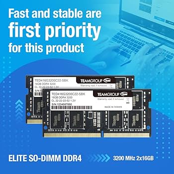 Amazon.co.jp: Memoria SODIMM DDR4 3200 16GB C22 Team Elite