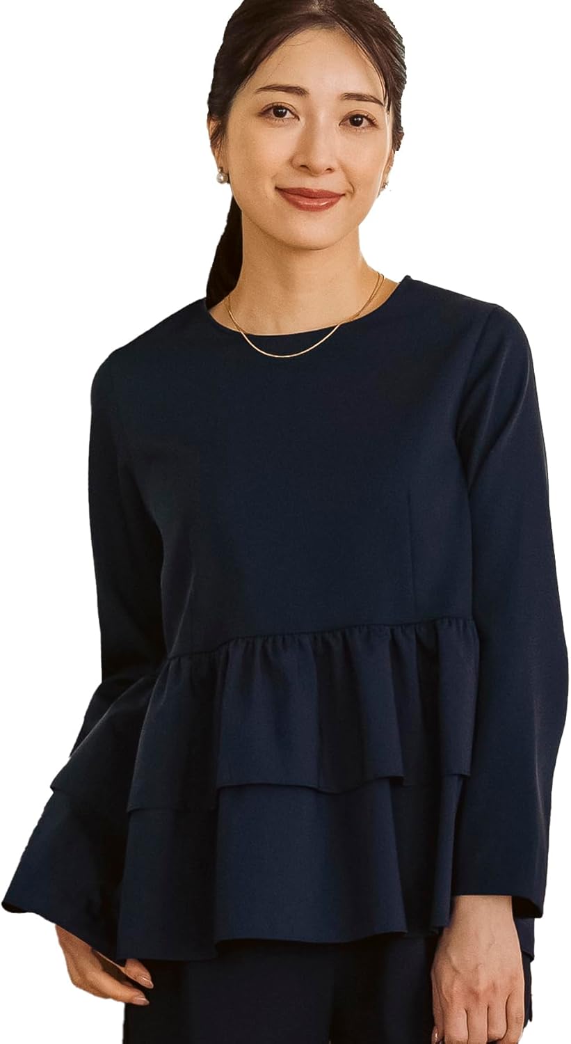 Amazon | [ソーノ] ブラウス 【SONO NAVY】 ユーティリティ ティアード