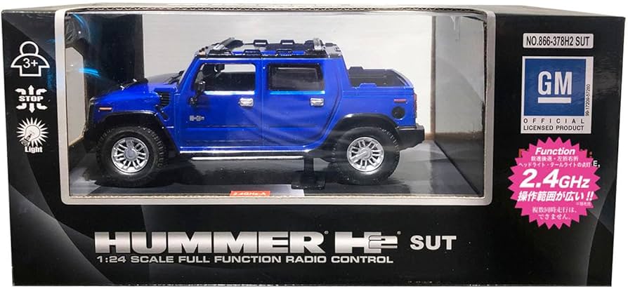 Amazon.co.jp: 童友社(DOYUSHA) 2.4GHz 1/24 ハマー H2 SUT 青 電動