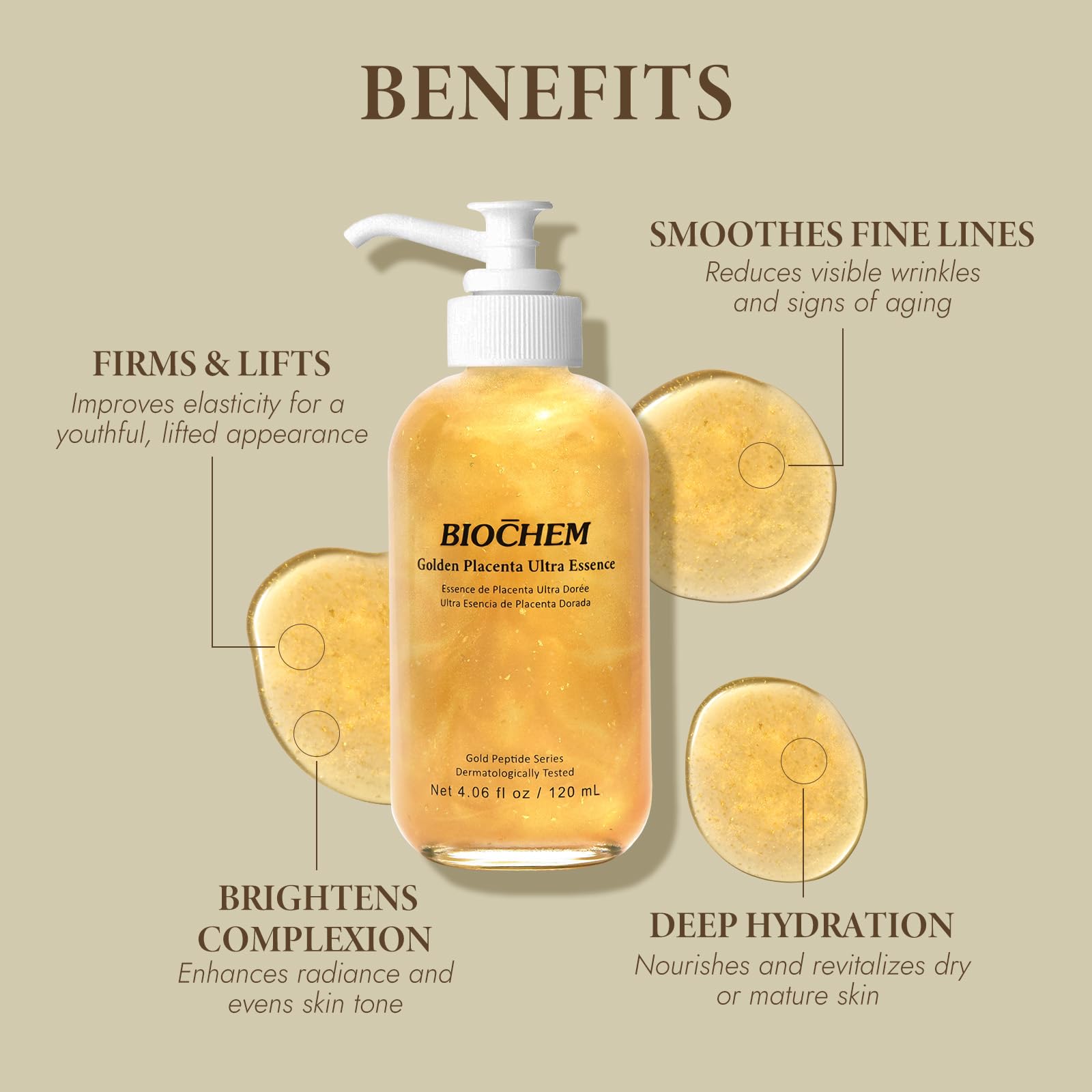 Amazon.com: BIOCHEM Golden Placenta Ultra Essence - Placenta Face