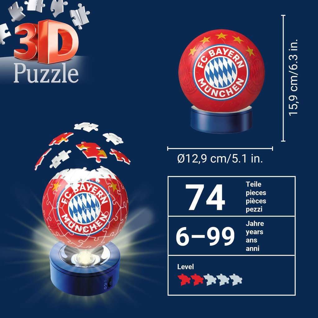 Amazon.com: Ravensburger FC Bayern Munich Puzzle 3D/Night Light