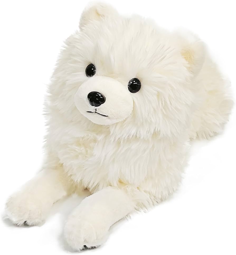 Amazon.co.jp: 縫い包み サモエド ふわふわ 本物そっくり ぬいぐるみ