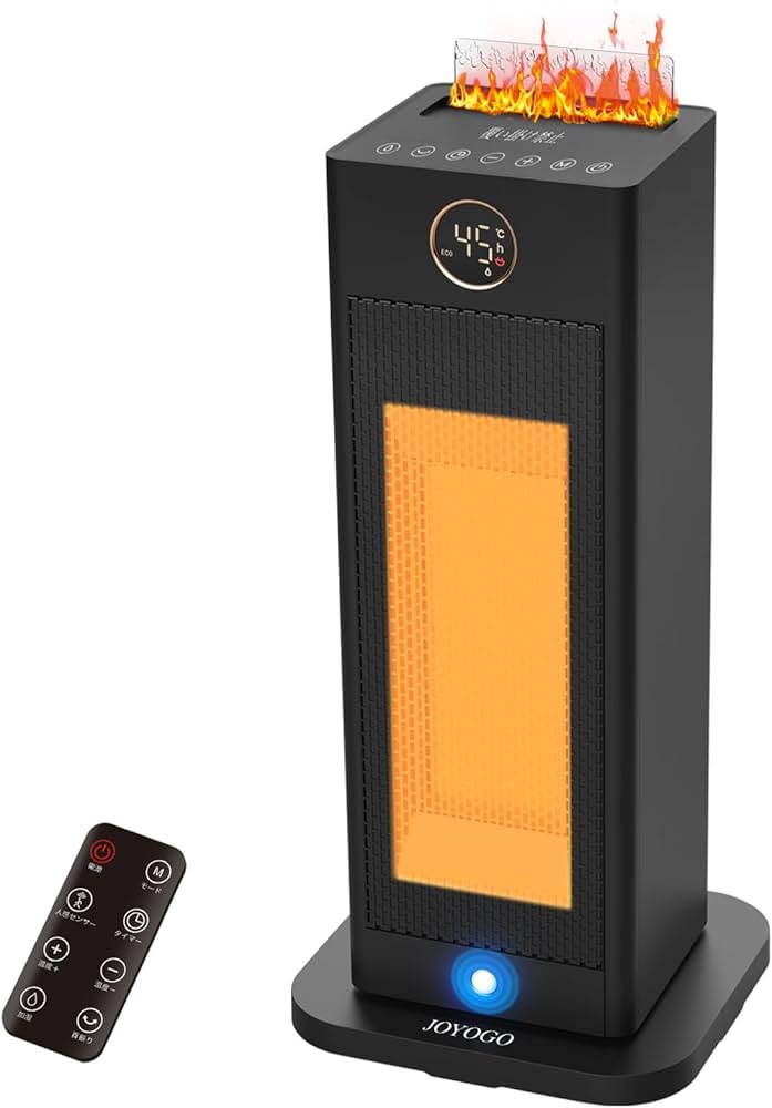 Amazon | 【2025冬速暖型・超音波加湿機能 セラミックヒーター】人感