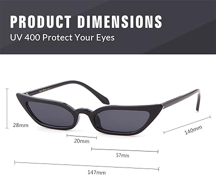 Amazon.com: ADE WU Retro Cat eye Sunglasses for Women Cute Small