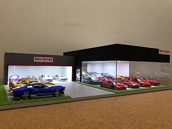 Amazon | ミニカー ジオラマ 1 64 カーディーラーⅣ（ブラック グレー