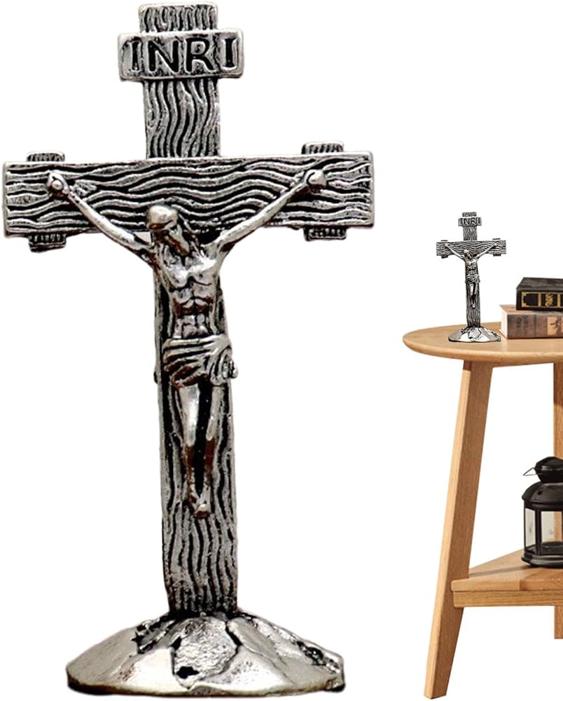 Amazon.co.jp: ADWOA 立磔刑、ベース付き立磔刑 - チャペル用卓上金属