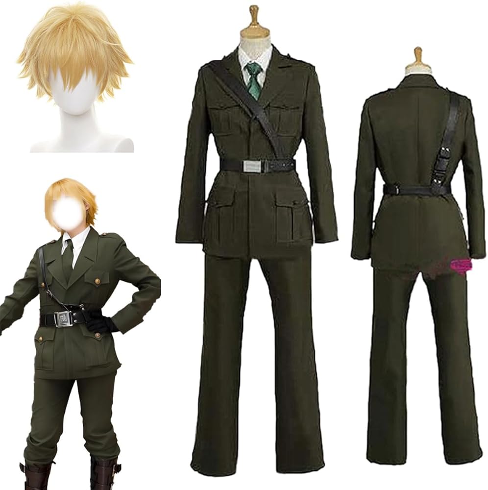 Amazon.co.jp: LUCKYCOS アーサー カークランド 軍服 コスプレ 衣装