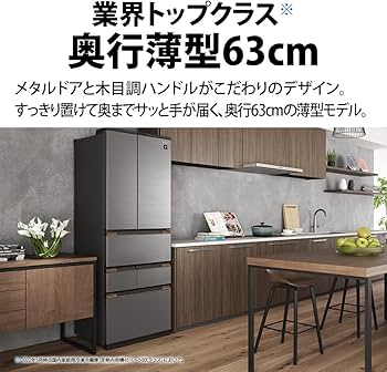 Amazon | シャープ SHARP プラズマクラスター 冷蔵庫 (幅65cm/奥行63cm