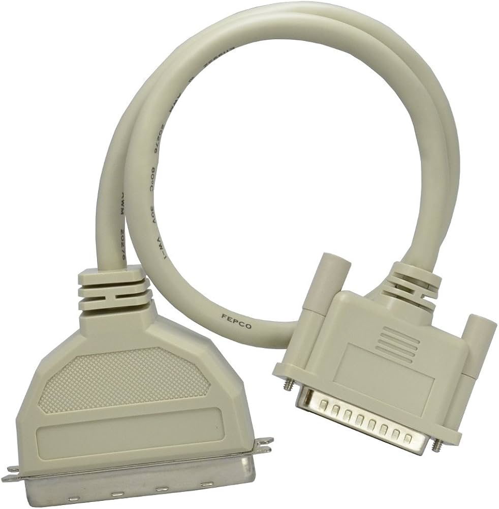 Amazon.co.jp: アクロス mac SCSIケーブル 0.5m Dsub25Pオス-マイクロ