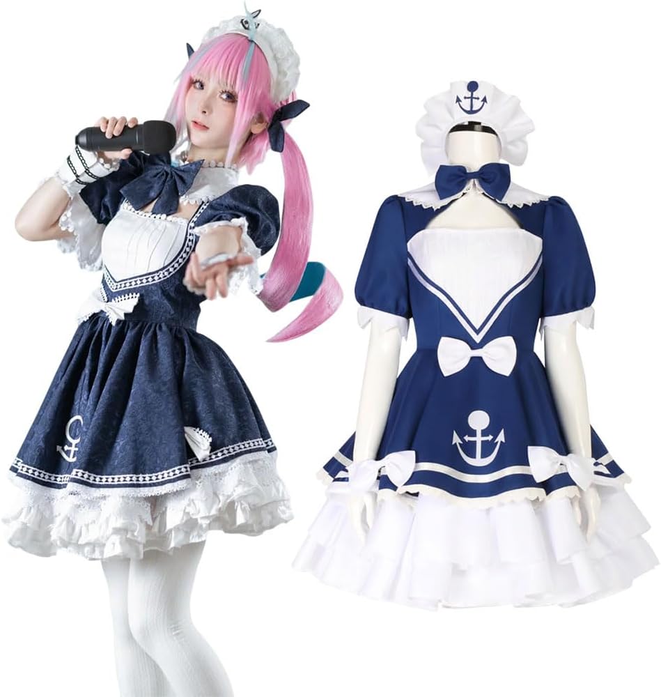 Amazon.co.jp: [REENEW] 湊あくあ コスプレ衣装 バーチャル YouTuber