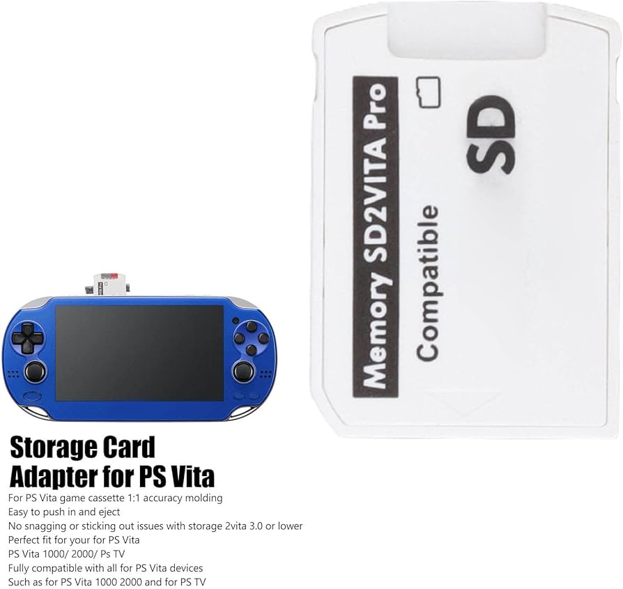PS Vita Game Cards Adapter, PS Vita Memory Cards to for PS Vita