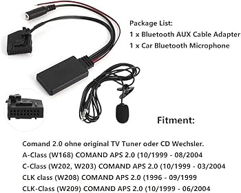 Amazon.com: Yctze 18Pin Bluetooth AUX Cable Adapter Car Microphone