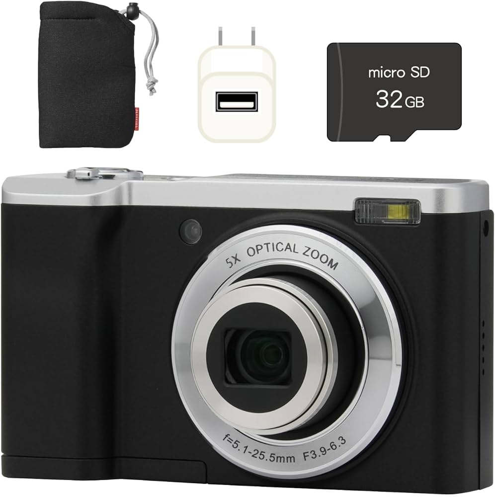 Amazon | ケンコー デジタルカメラ KC-ZM08 ＆ microSD32GB ＆ ポーチ