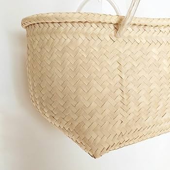 Amazon.co.jp: dosaドーサ かごバッグ パーム チューブハンドル
