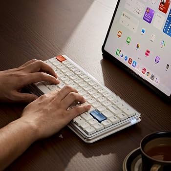 Amazon | MelGeek O2 ワイヤレスメカニカル静音キーボード、US英語配列