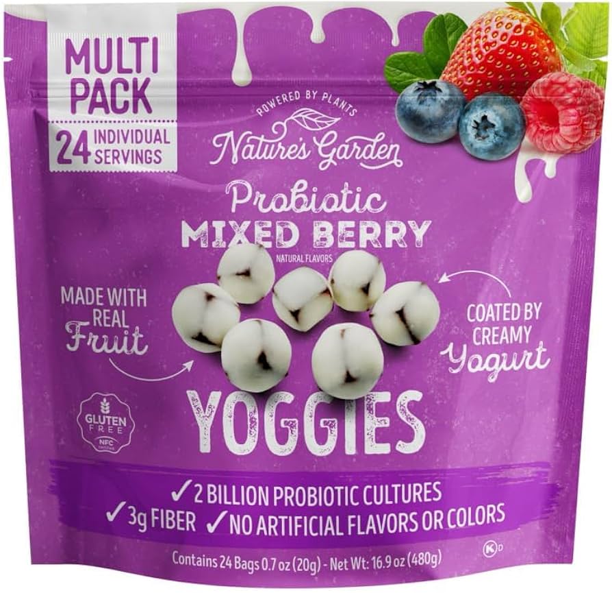 Amazon.com: Mixed Berry Yoggies Probiotic Trail Mix- 0.7 Oz -24 pk.