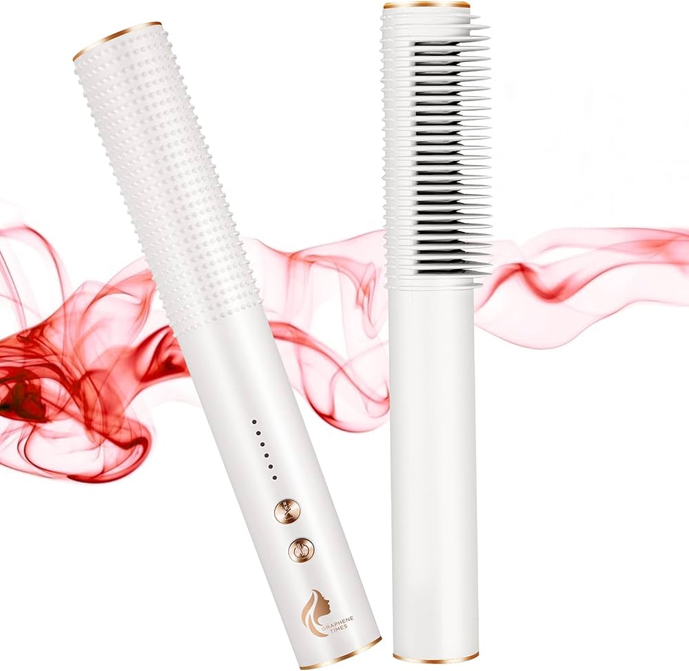 Amazon.com : Hair Straightener Brush, 2-in-1 Straightening Brush