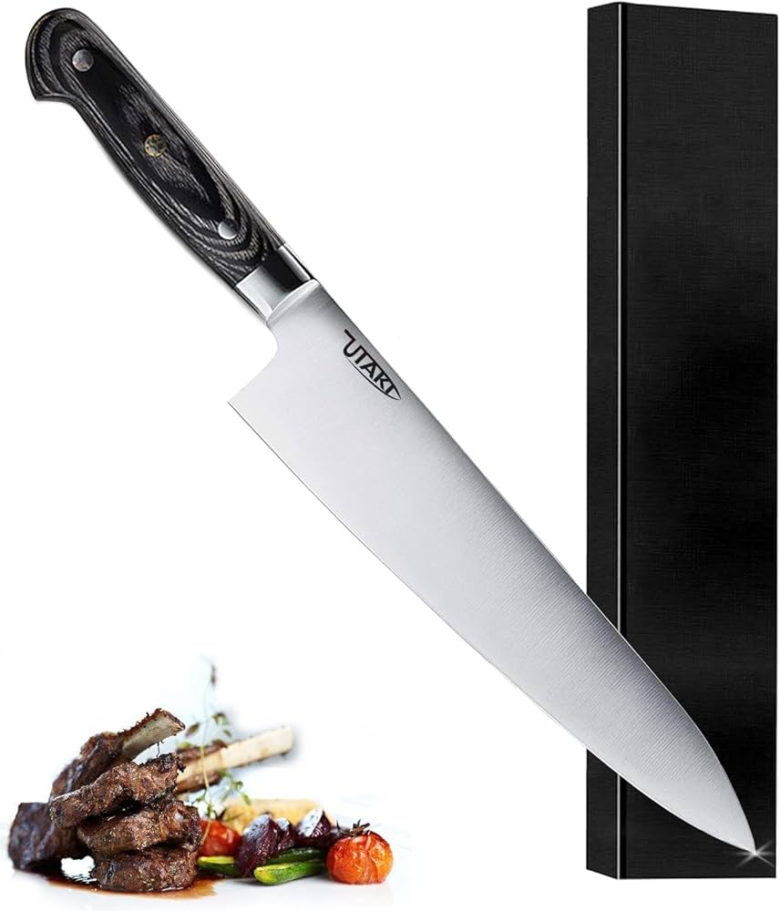 Amazon | Utaki 牛刀包丁 ドイツ4116ステンレス鋼 刃渡り240mm 万能