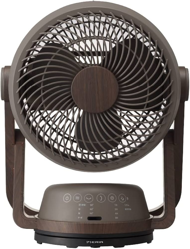 Amazon | ドウシシャ サーキュレーター DC 木目調 19㎝ 首振り 風量4