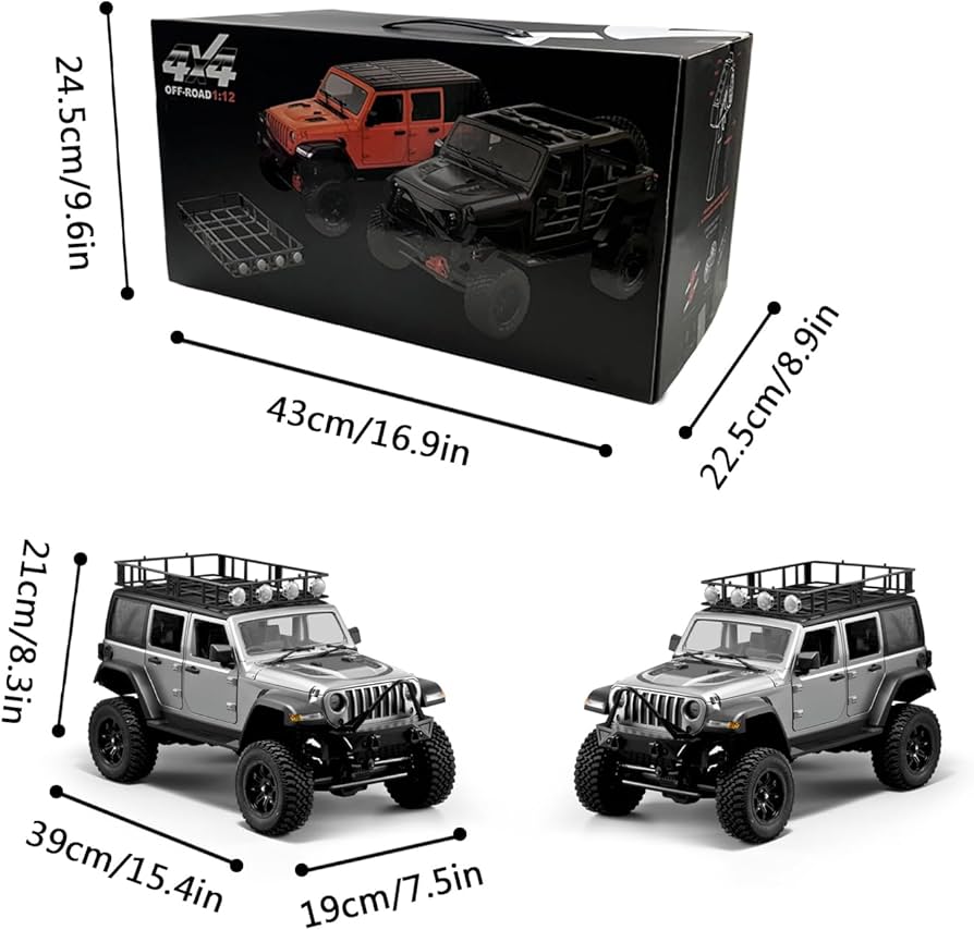 Amazon.com: LEOSO MN128 1/12 RC Crawler Jeep Rock Crawler Truck