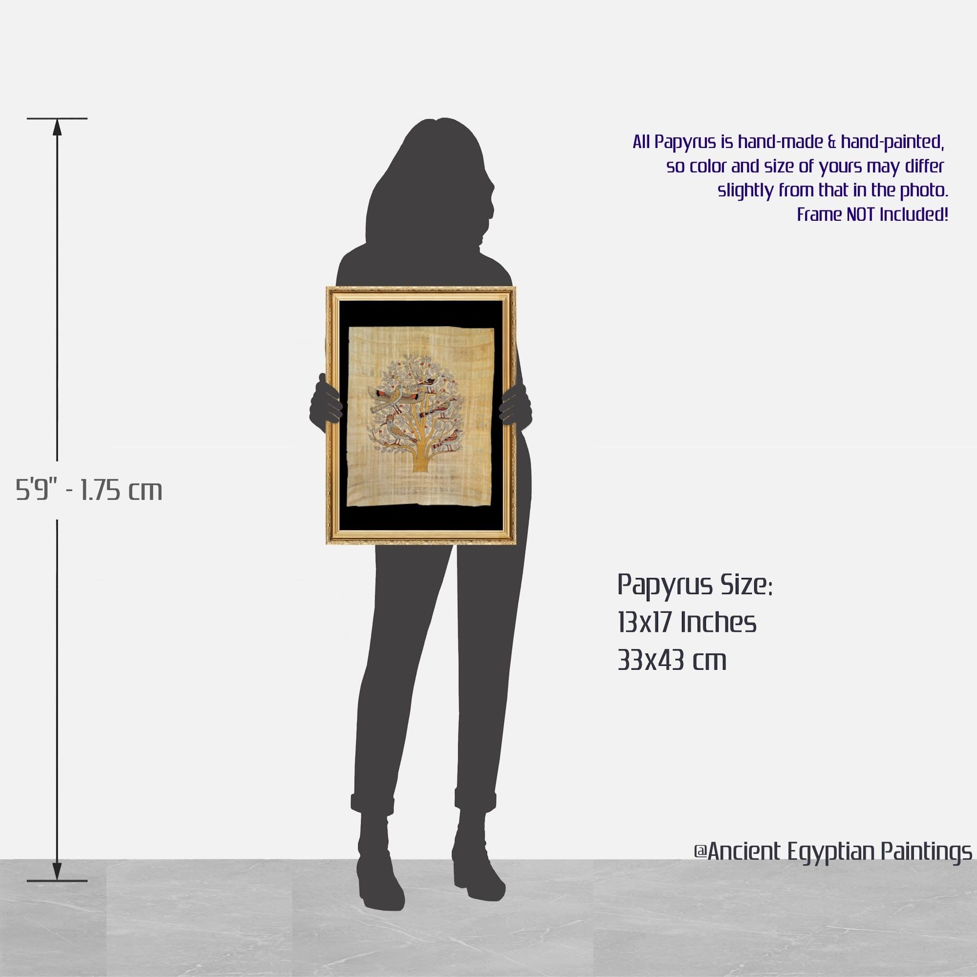 Amazon.co.jp: 生命の木 – 古代エジプトのパピルス絵画 – 本物の