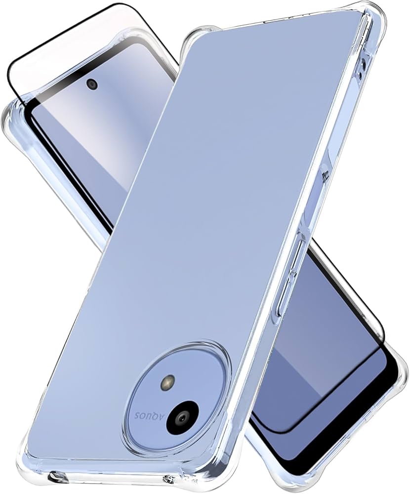 Amazon.co.jp: LAYJOY 対応 Aquos wish 5 ケース ガラスフィルム付き