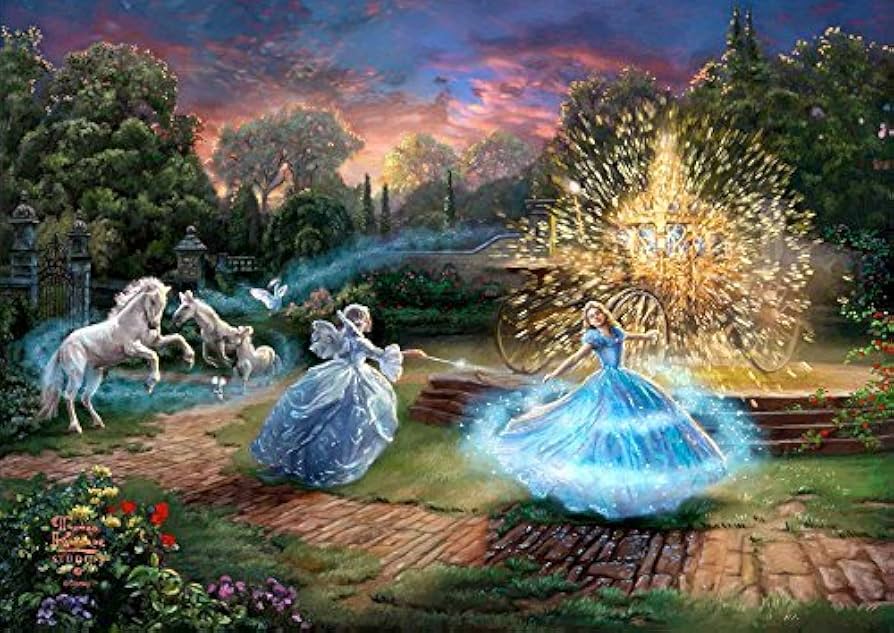 Amazon.co.jp: 西洋絵画 ディズニー シンデレラ Wishes Granted