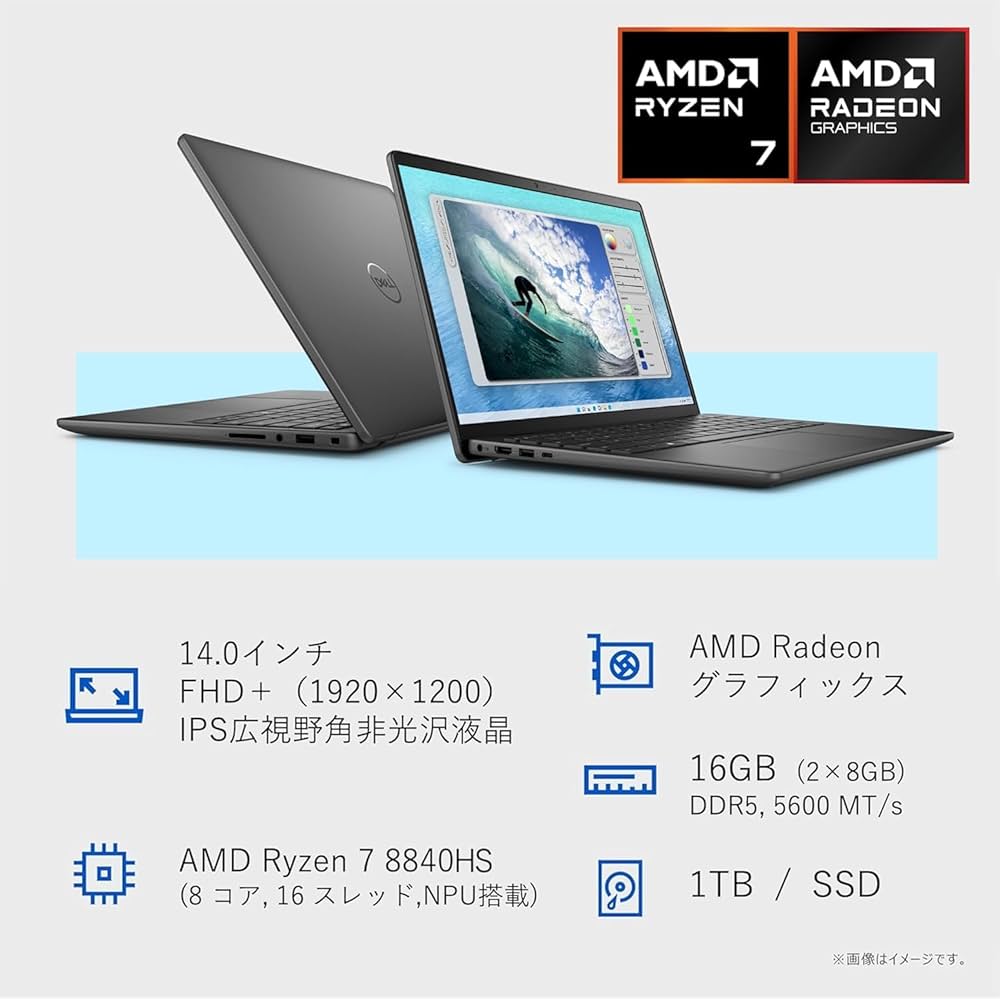 Amazon.co.jp: Dell ノートパソコン Inspiron 14 5445 14インチFHD+