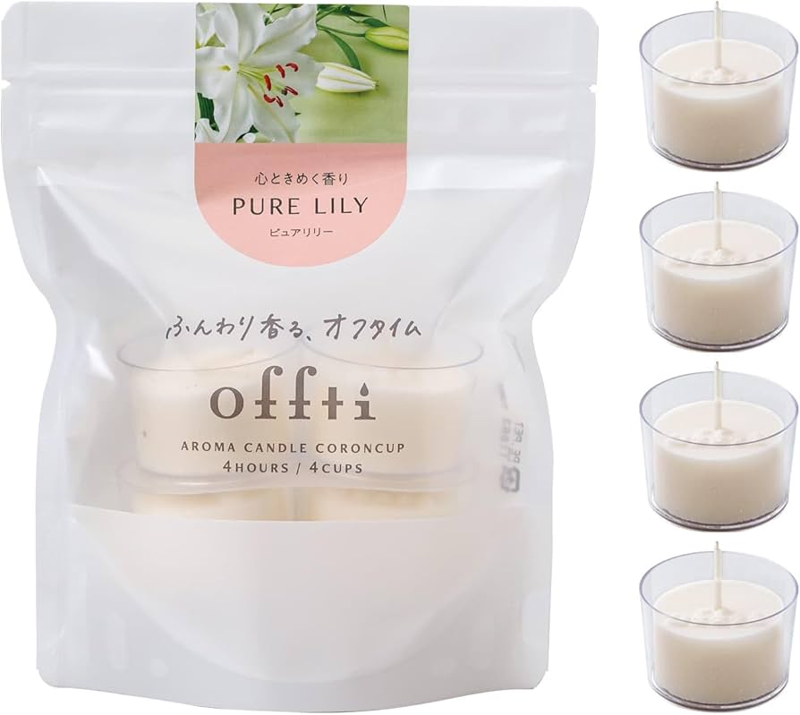 Amazon.co.jp: offti アロマキャンドル コロンカップ ピュアリリー の