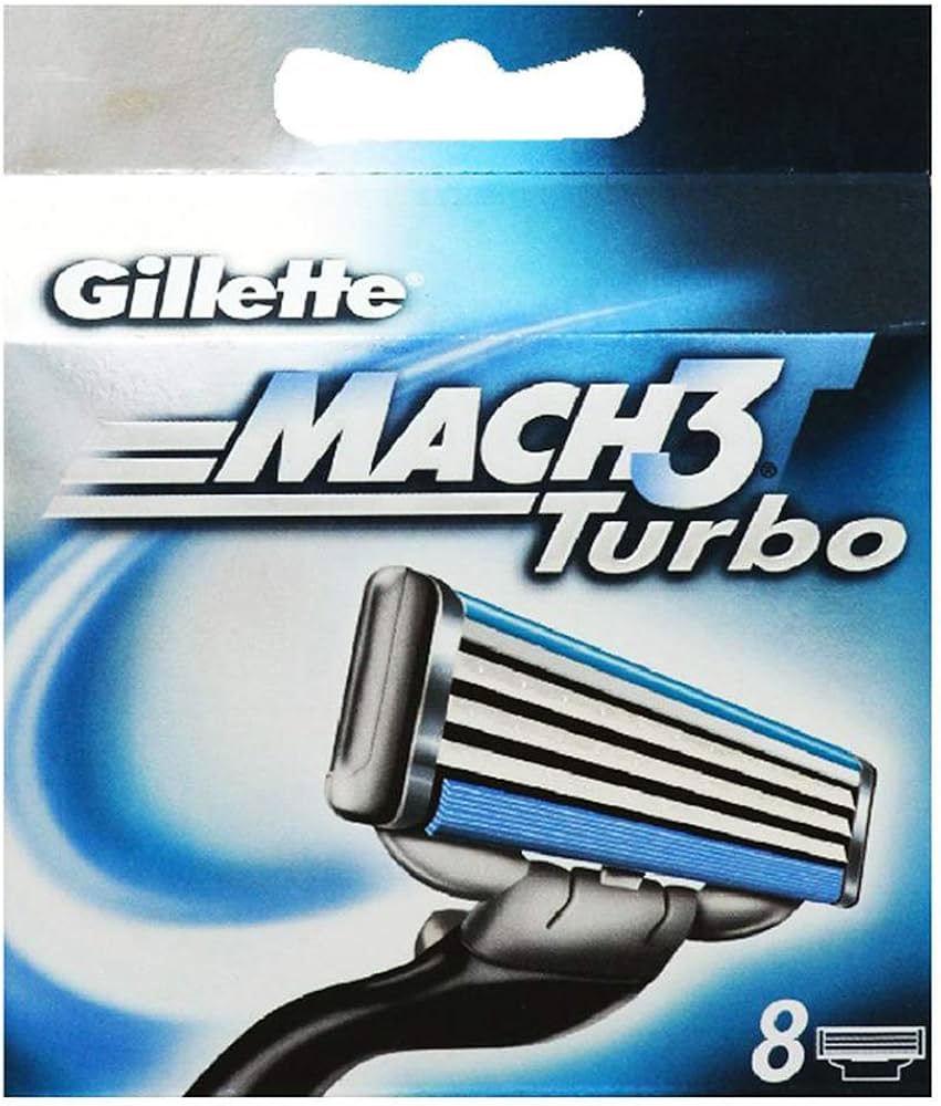 Amazon.com: Gillette Mach 3 Turbo Razor Refill Cartridges 8 Count