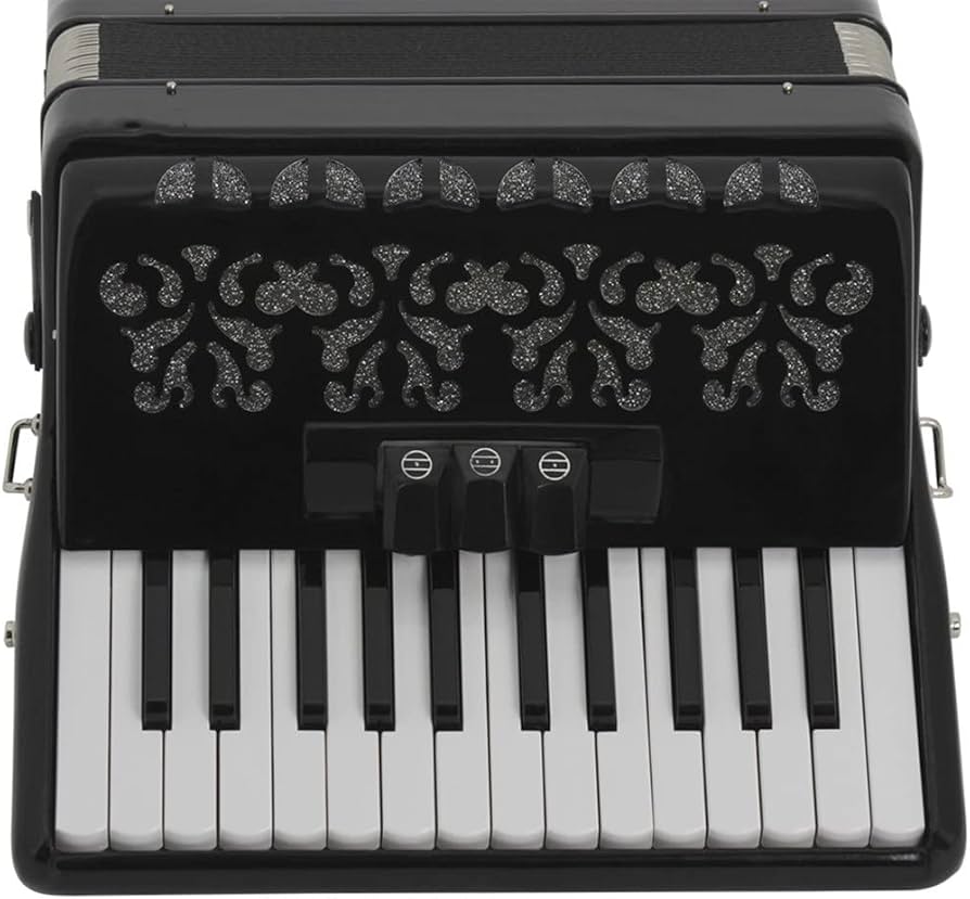 Amazon.co.jp: WXBDD 26鍵 48ベース アコーディオン 黒鍵盤 楽器