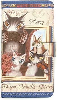 Amazon.co.jp: 猫のダヤンブック型スマホケース 本の中からわちふぃー