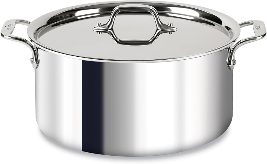 Amazon.com: All-Clad D3 3-Ply Stainless Steel Stockpot with Lid 8