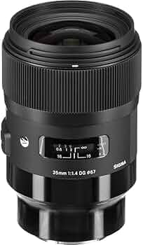 Amazon.com : Sigma 35mm F1.4 Art DG HSM for Sony E : Electronics
