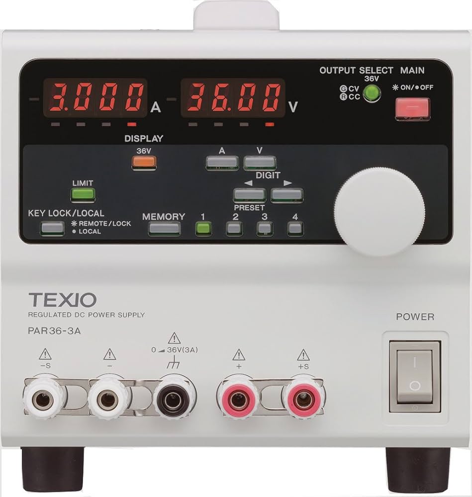 Amazon | TEXIO(テクシオ) 直流安定化電源 36V/3A : PAR36-3A | 光学